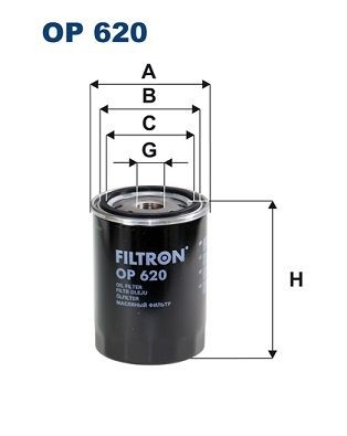 FILTRON OP 620 Oil filter M20x1.5, Spin-on Filter