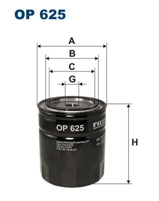Original FILTRON Oil filter OP 625 for OPEL FRONTERA