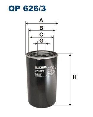 FILTRON 1 1/2-16 UNF, Spin-on Filter Inner Diameter 2: 111, 100mm, Ø: 140mm, Height: 248mm Oil filters OP 626/3 buy