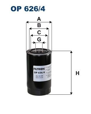 FILTRON OP626/4 Oil filter 81.05501.6007