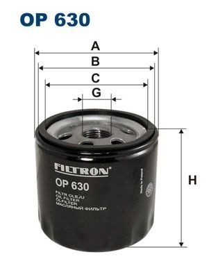 FILTRON M18x1.5, Spin-on Filter Inner Diameter 2: 71, 62mm, Ø: 77mm, Height: 78mm Oil filters OP 630 buy