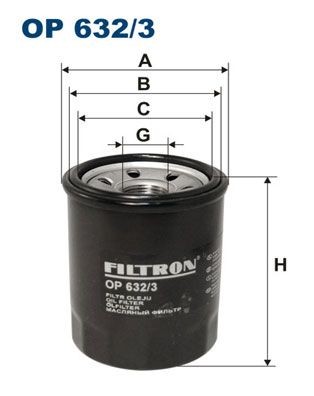 FILTRON OP632/3 Oil filter 22226351
