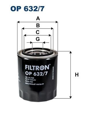 FILTRON M26x1.5, Spin-on Filter Inner Diameter 2: 72, 63mm, Ø: 94mm, Height: 115mm Oil filters OP 632/7 buy