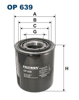 FILTRON OP 639 Oil filter M 60x3, Spin-on Filter