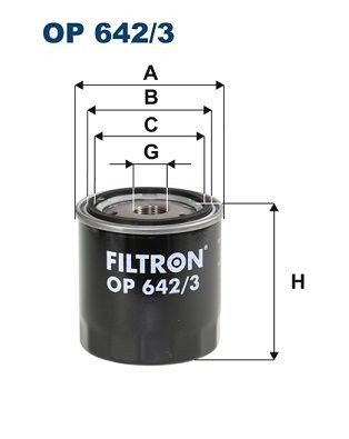 OP 642/3 FILTRON Oil filters RENAULT M20x1.5, Spin-on Filter