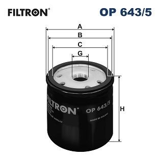 OP643/5 Oil filter OP 643/5 FILTRON M 20 X 1.5, Spin-on Filter