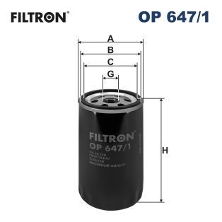 FILTRON OP647/1 Oil filter 02-3012 17