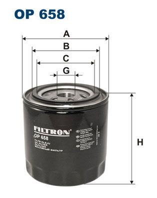 FILTRON OP658 Oil filter 4186267