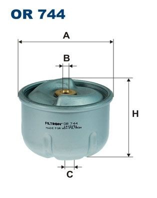 FILTRON Centrifuge Inner Diameter: 6mm, Inner Diameter 2: 8mm, Ø: 83mm, Height: 68mm Oil filters OR 744 buy