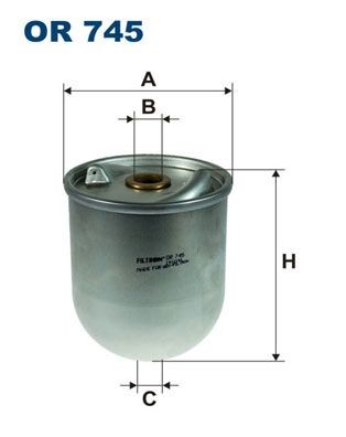 FILTRON Zentrifuge Innendurchmesser: 16mm, Innendurchmesser 2: 16mm, Ø: 94mm, Höhe: 123mm Ölfilter OR 745 kaufen