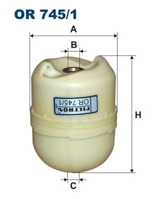 FILTRON Zentrifuge Innendurchmesser: 13mm, Innendurchmesser 2: 10mm, Ø: 98mm, Höhe: 121mm Ölfilter OR 745/1 kaufen