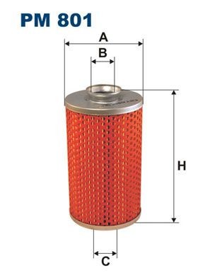 FILTRON Filter Insert Height: 152mm Inline fuel filter PM 801 buy