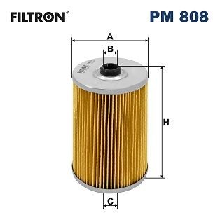 FILTRON Filtereinsatz Höhe: 145mm Kraftstofffilter PM 808 kaufen