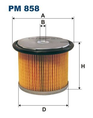Original FILTRON Fuel filters PM 858 for HYUNDAI LANTRA
