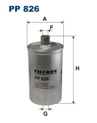 Original FILTRON Fuel filters PP 826 for AUDI 80