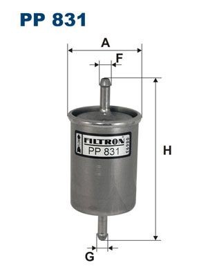 Original FILTRON Fuel filter PP 831 for OPEL MONTEREY