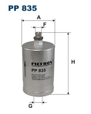 FILTRON PP835 Fuel filter 002 477 04 01