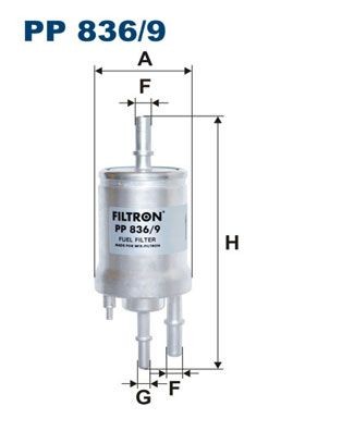 FILTRON PP836/9 Fuel filter 7N0201051A