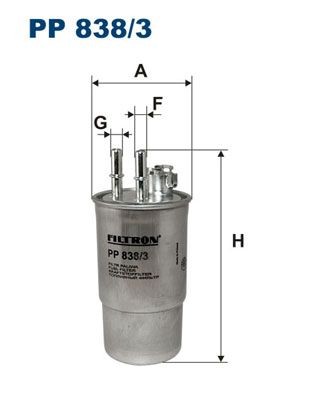 FILTRON PP838/3 Fuel filter 1 118 400