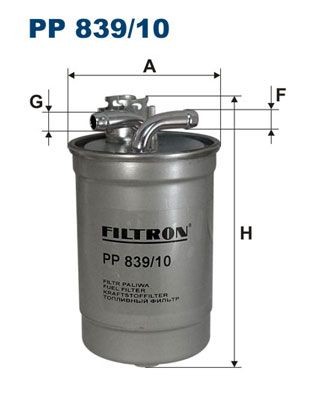 FILTRON PP839/10 Fuel filter 8E0127435A