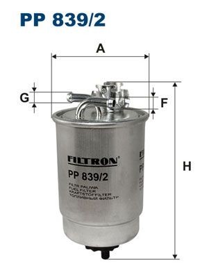 Original PP 839/2 FILTRON Fuel filters SEAT