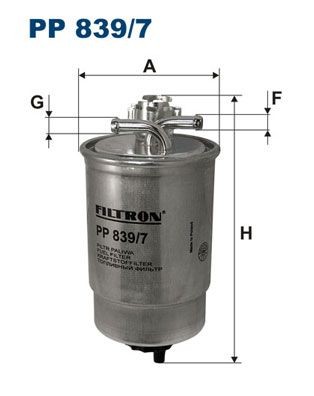 FILTRON PP839/7 Fuel filter 1GD127401