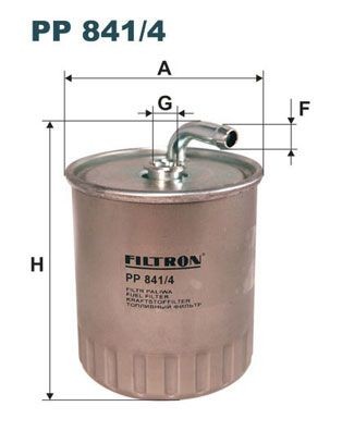 FILTRON PP8414 Fuel filter MERCEDES-BENZ C-Class Saloon (W203) C 200 CDI (203.004) 102 hp Diesel 2002