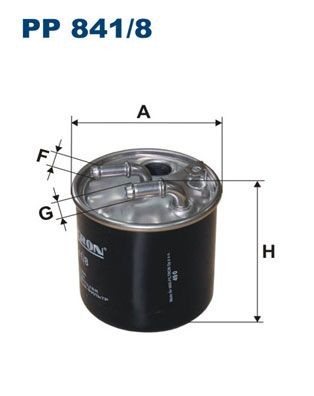 FILTRON PP 841/8 Fuel filter In-Line Filter, 10mm, 10mm