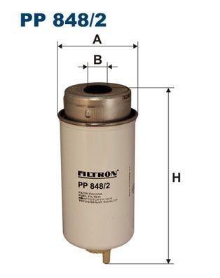 FILTRON Spin-on Filter Height: 195,5mm Inline fuel filter PP 848/2 buy