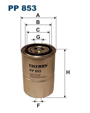 FILTRON PP 853 Fuel filter Spin-on Filter
