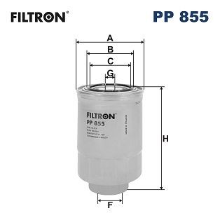 FILTRON PP 855 Fuel filter Spin-on Filter