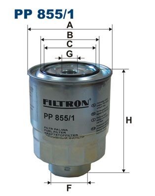 FILTRON Spin-on Filter Height: 120mm Inline fuel filter PP 855/1 buy