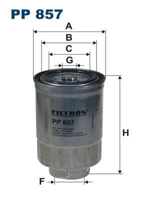 FILTRON PP857 Fuel filter 1640359E00