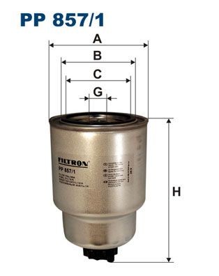 FILTRON PP857/1 Fuel filter 16400-EB300
