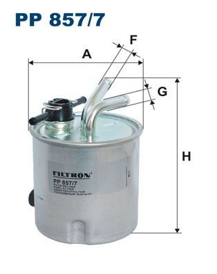 FILTRON PP 857/7 Fuel filter In-Line Filter, 10mm, 10mm
