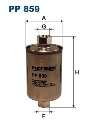 FILTRON PP859 Filtros de combustible PEUGEOT 3008 I (0U_) 1.6 THP 156 cv Gasolina 2016