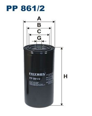 FILTRON PP 861/2 Fuel filter Spin-on Filter