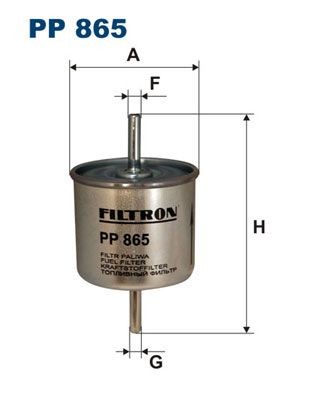 FILTRON PP 865 Fuel filter In-Line Filter, 8mm, 8mm