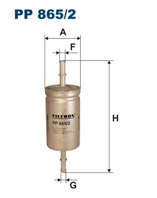 FILTRON In-Line Filter, 8mm, 8mm Height: 174mm Inline fuel filter PP 865/2 buy