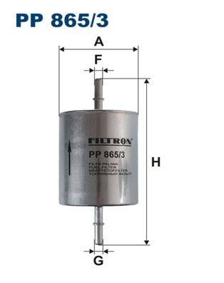 FILTRON In-Line Filter, 8mm, 8mm Height: 165mm Inline fuel filter PP 865/3 buy