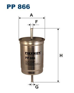 FILTRON PP 866 Fuel filter In-Line Filter, 8mm, 8mm