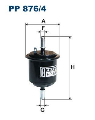 FILTRON In-Line Filter, 8mm, 8mm Height: 125mm Inline fuel filter PP 876/4 buy