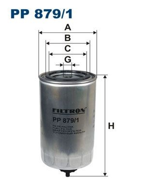 FILTRON Spin-on Filter Height: 197mm Inline fuel filter PP 879/1 buy