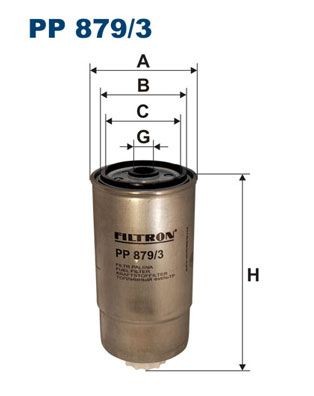 Comprare PP 879/3 FILTRON Filtro ad avvitamento Alt.: 192mm Filtro carburante PP 879/3 poco costoso