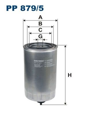 FILTRON Spin-on Filter Height: 197mm Inline fuel filter PP 879/5 buy