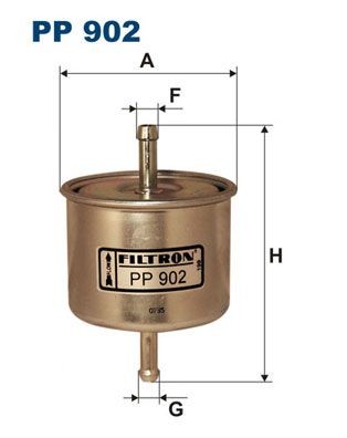 FILTRON PP 902 Fuel filter In-Line Filter, 8mm, 8mm