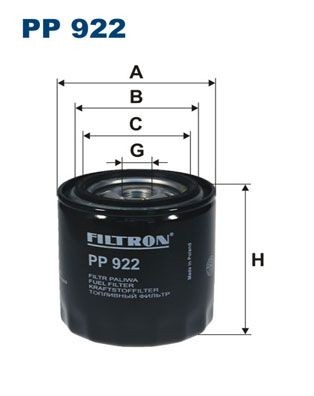 FILTRON PP 922 Fuel filter Spin-on Filter