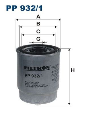 FILTRON PP932/1 Fuel filter 8624522