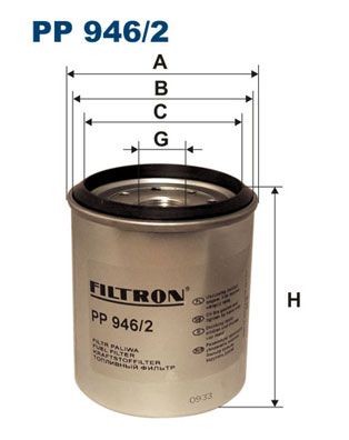 Comprare PP 946/2 FILTRON Filtro ad avvitamento Alt.: 107mm Filtro carburante PP 946/2 poco costoso