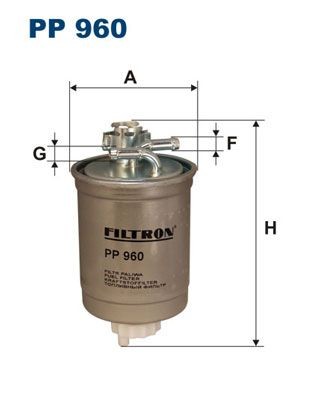 FILTRON In-Line Filter, 8mm, 8mm Height: 167mm Inline fuel filter PP 960 buy